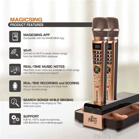 Take Center Stage with the E5 Magic Sing Wireless Karaoke Microphone